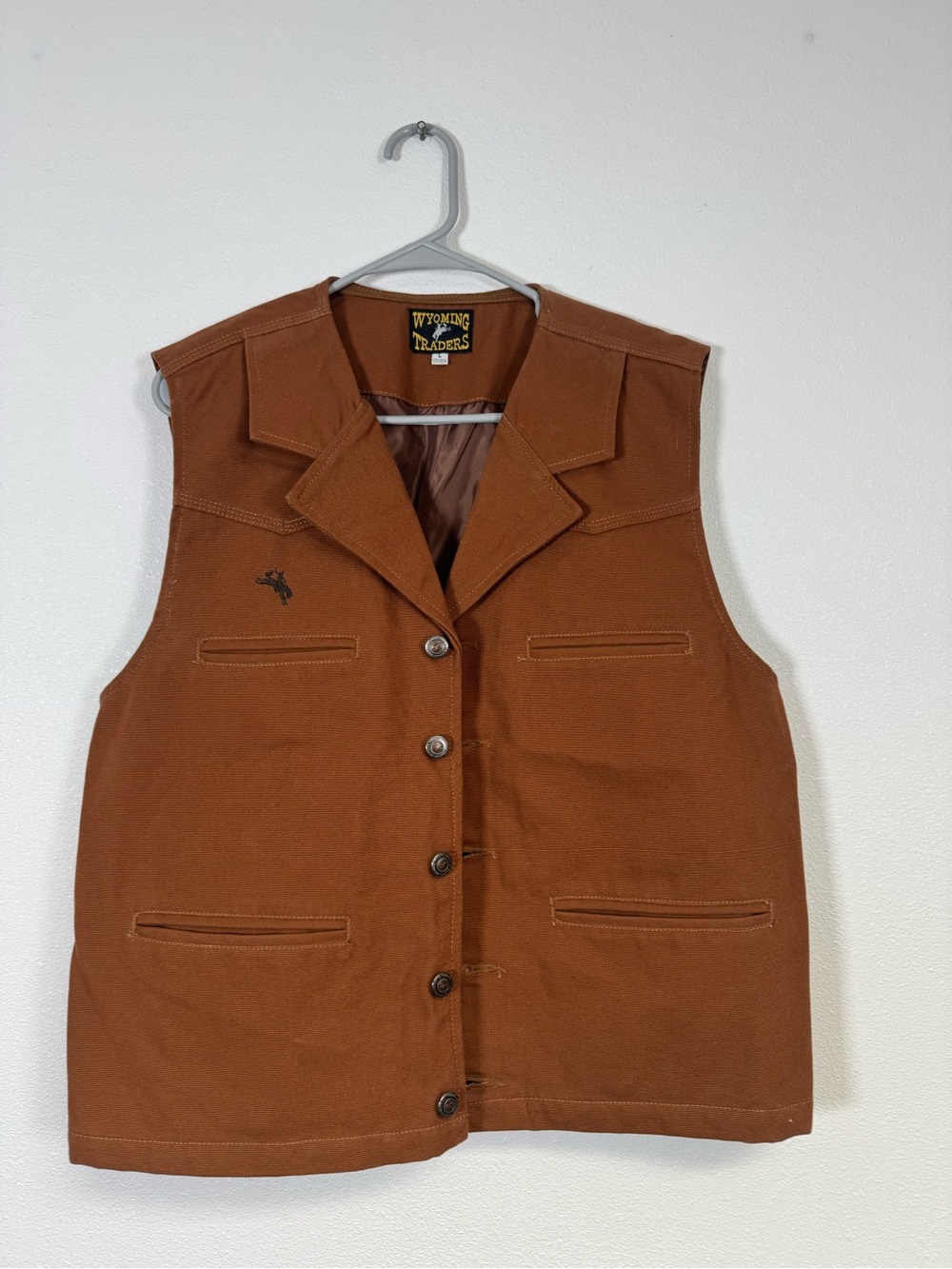 Men's Brown Canvas Vest